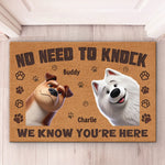 Custom Name Dog Welcome Decor - Personalized Doormat