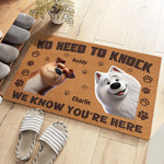 Custom Name Dog Welcome Decor - Personalized Doormat
