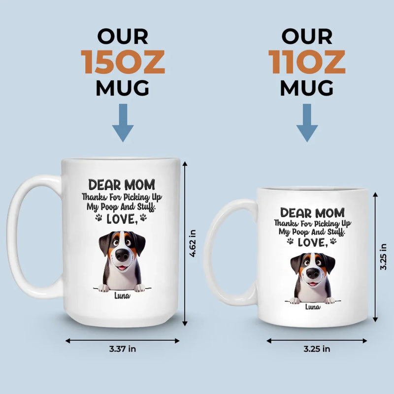 A Special Thanks From Your Fur Baby - Dog Personalized Custom Mug - Gift For Pet Owners, Pet Lovers