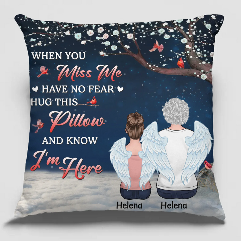Custom Name Memorial Angel Remembrance - Personalized Pillow