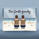 Custom Name Family Beach Decor - Personalized Shaped Acrylic Plaque