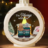 We Carry You With Us, Always In Our Hearts - Memorial Personalized Custom Candlelight Lantern Ornament - Sympathy Gift, Christmas Gift For Family Members