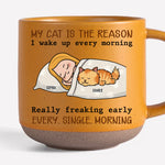 Custom Name Funny Cat Gifts for Cat Lovers - Personalized Pottery Mug