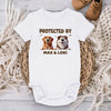 My Dogs, My Guardians - Dog Personalized Custom Baby Onesie - Baby Shower Gift, Gift For Pet Owners, Pet Lovers
