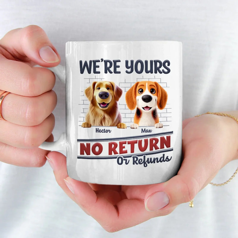 Custom Name Funny Dog Gifts for Dog Lovers - Personalized Mugs