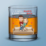 Custom Name Couple Gifts - Personalized Whiskey Glass