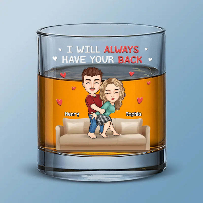 Custom Name Couple Gifts - Personalized Whiskey Glass