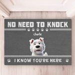 Custom Pet Name Dog Lover Welcome Gifts - Personalized Doormat