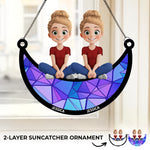 Custom Name Family Gifts - Personalized Suncatcher Ornament