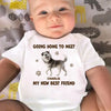 Home Is Where My Paw Friend is - Dog Personalized Custom Baby Onesie - Baby Shower Gift, Gift For Pet Owners, Pet Lovers