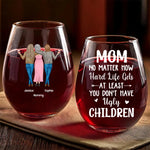 Custom Name Funny Mom Gifts - Personalized Wine Glass