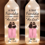 Custom Name Friendship Gifts for Women - Personalized Bottle Lamp