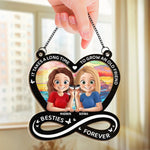 Custom Name Best Friend Gifts - Personalized Suncatcher Ornament