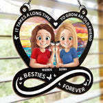 Custom Name Best Friend Gifts - Personalized Suncatcher Ornament