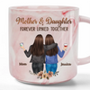 A Mother's Love Endures Through All - Family Personalized Custom Marble Mug - Mother's Day, Gift For Mom, Daughter