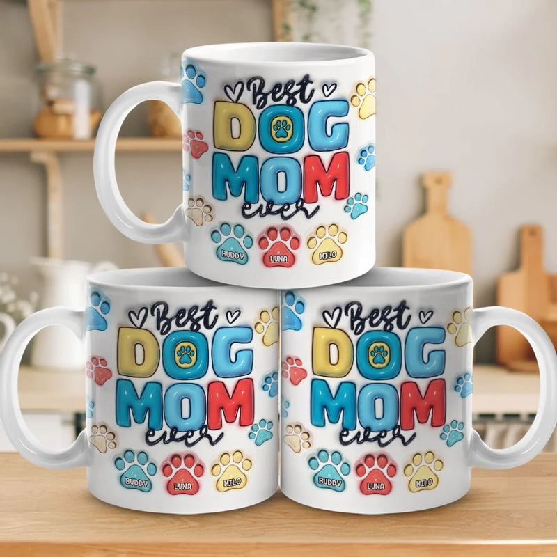 Custom Name Best Dog Mom Gifts - Personalized Mugs