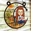 Perfect Little Gifts For Book Lovers And More - Family Personalized Window Hanging Suncatcher Ornament - Gift For Yourself, Best Friends, Siblings, Family Members, Book Lovers