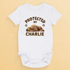 Happy To Be With You - Dog Personalized Custom Baby Onesie - Baby Shower Gift, Gift For Pet Owners, Pet Lovers