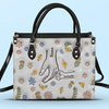 Grandma’s Touch Is A Hug For The Soul - Family Personalized Custom 3D Inflated Effect Printed Leather Handbag - Gift For Mom, Grandma
