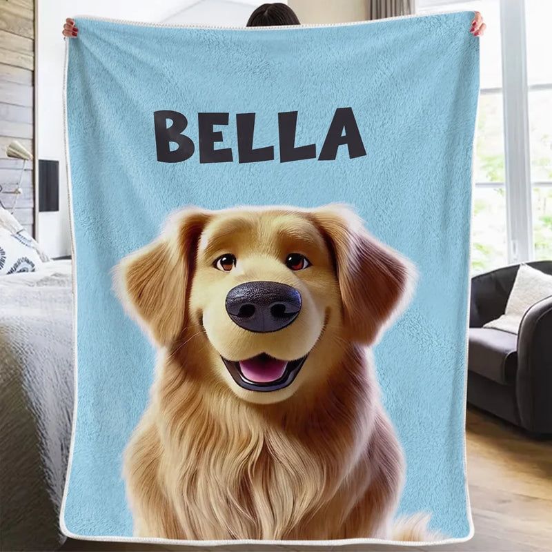 Every Peek Comes With A Wag - Dog & Cat Personalized Custom Blanket - Gift For Pet Owners, Pet Lovers