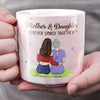A Mother’s Love, A Daughter’s Strength - Family Personalized Custom Marble Mug - Mother's Day, Gift For Mom, Daughter