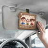 Drive Safe Daddy, I Love You - Family Personalized Custom Car Visor Clip - Gift For Family Members