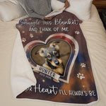 Custom Pet Photo Memorial Gifts - Personalized Blanket