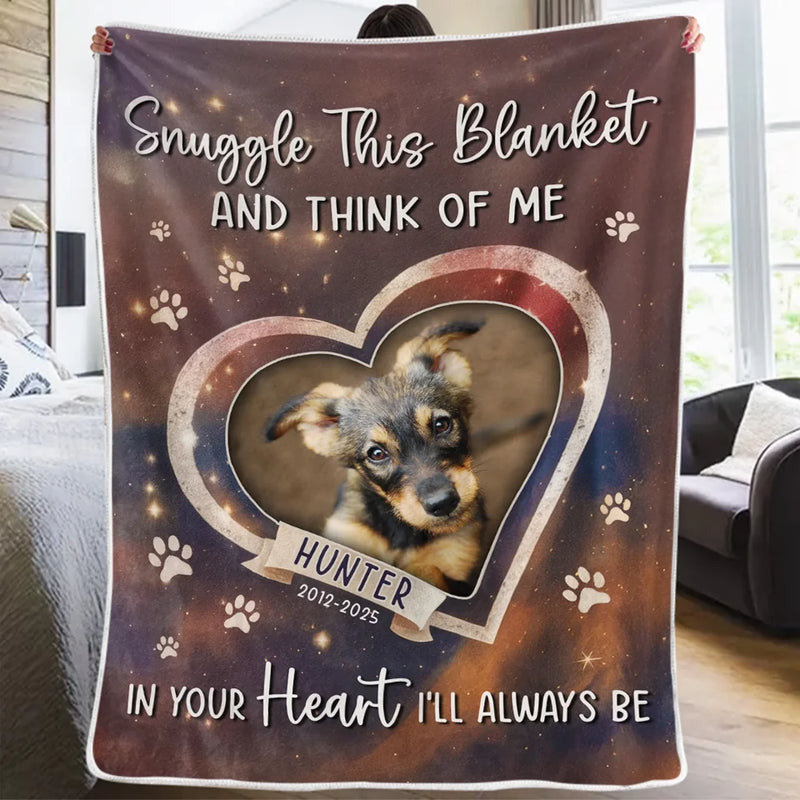 Custom Pet Photo Memorial Gifts - Personalized Blanket
