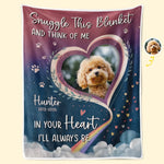 Custom Pet Photo Memorial Gifts for Dog Lovers - Personalized Blanket
