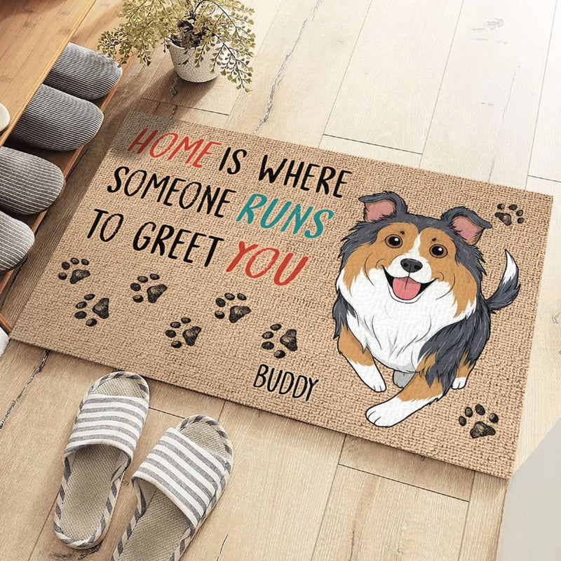 Dogs Make Everything Better - Dog Personalized Custom Home Decor Decorative Mat - House Warming Gift For Pet Owners, Pet Lovers