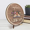 Words Are My Power, Curiosity Is My Fuel - Family Personalized Custom 2-Layered Wooden Plaque With Stand - Gift For Yourself, Best Friends, Siblings, Family Members