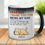 Custom Dog Name Gifts for Dad - Personalized Changing Mug
