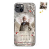Custom Photo In Our Hearts, You Live On - Memorial Personalized Custom Clear Phone Case - Sympathy Gift For Family Members