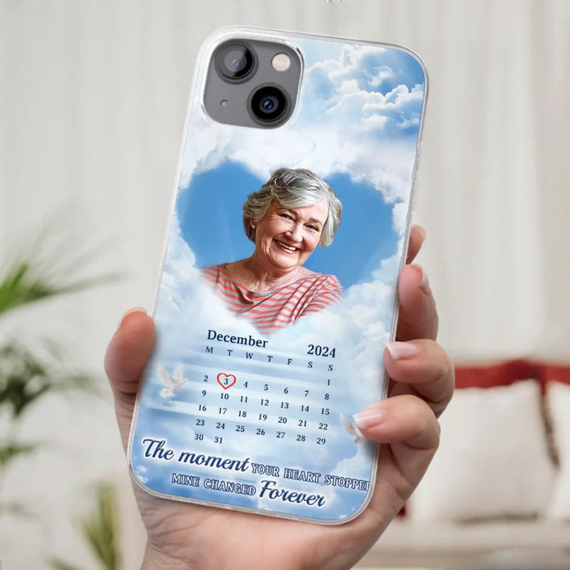 Custom Photo We Carry You With Us Always - Memorial Personalized Custom Clear Phone Case - Sympathy Gift For Family Members