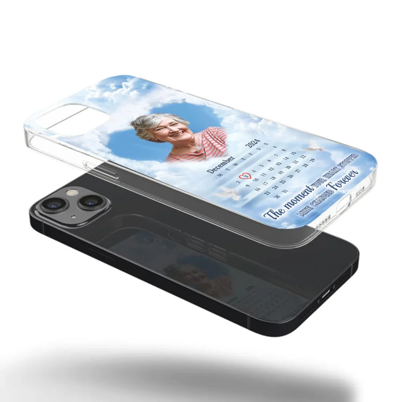 Custom Photo We Carry You With Us Always - Memorial Personalized Custom Clear Phone Case - Sympathy Gift For Family Members