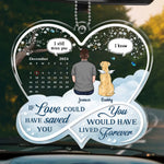 Custom Pet Memorial Keepsake - Personalized Car Ornament