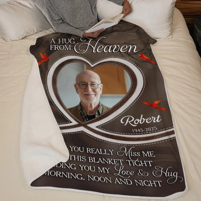 Custom Photo Forever Loved, Forever Missed - Memorial Personalized Custom Blanket - Sympathy Gift For Family Members