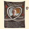 Custom Photo Forever Loved, Forever Missed - Memorial Personalized Custom Blanket - Sympathy Gift For Family Members