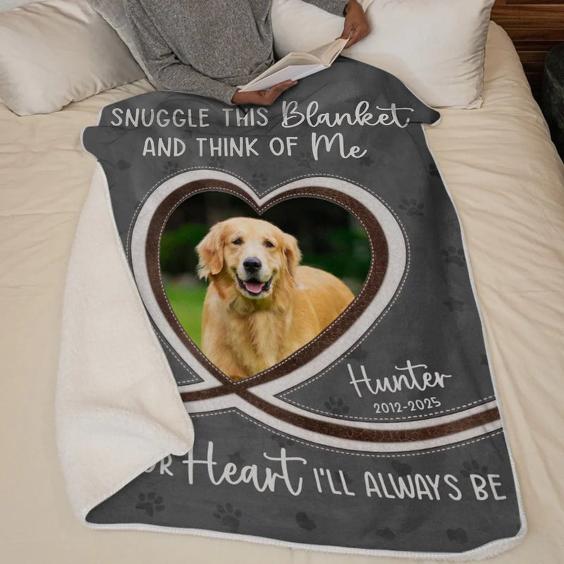 Custom Pet Photo Memorial Gifts for Dog Lovers - Personalized Blanket