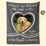 Custom Pet Photo Memorial Gifts for Dog Lovers - Personalized Blanket
