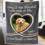 Custom Pet Photo Memorial Gifts for Dog Lovers - Personalized Blanket