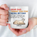 Custom Name Funny Dog Dad Gifts - Personalized Mugs
