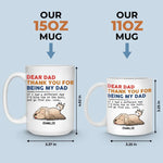 Custom Name Funny Dog Dad Gifts - Personalized Mugs