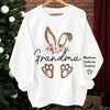 You're My Sweetest Easter Treat - Family Personalized Custom Unisex Sweatshirt, Hoodie With Design On Sleeve - Easter Gift For Mom, Grandma