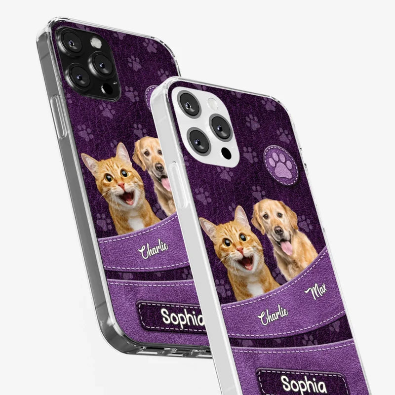 Custom Pet Photo and Name Gifts for Pet Lovers - Personalized Phone Case