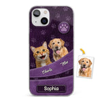 Custom Pet Photo and Name Gifts for Pet Lovers - Personalized Phone Case