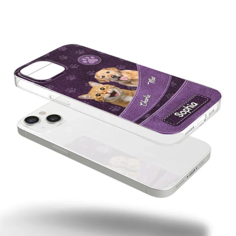 Custom Pet Photo and Name Gifts for Pet Lovers - Personalized Phone Case
