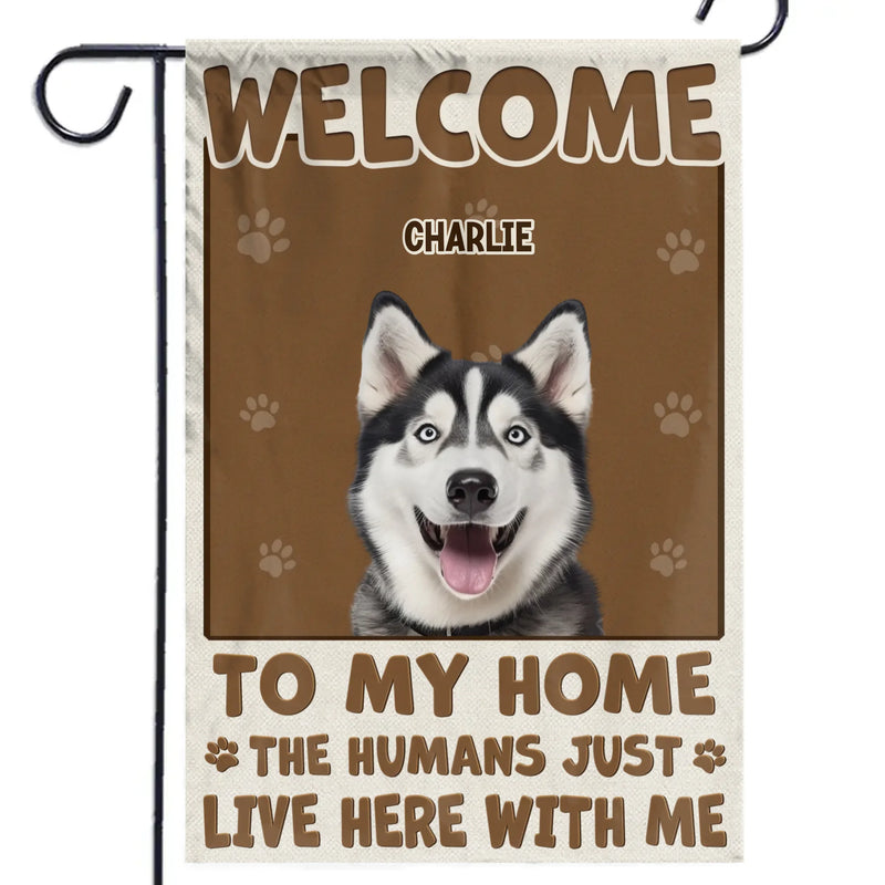 Custom Pet Photo Welcome Home Gifts for Pet Lovers - Personalized Flag