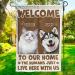 Custom Pet Photo Welcome Home Gifts for Pet Lovers - Personalized Flag