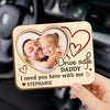 Custom Photo Keep This Close, Just Like Our Love - Family Personalized Custom Car Visor Clip - Gift For Family Members